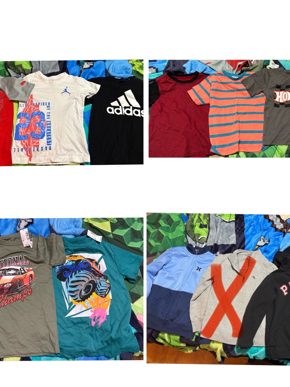 Assorted Kids Tee - Blue, Orange, Gray, Black, Green Options